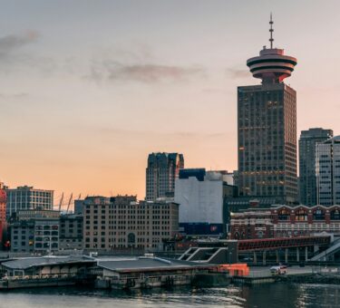 gray high rise building in golden hour background