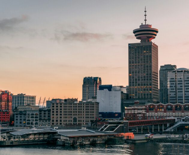 gray high rise building in golden hour background