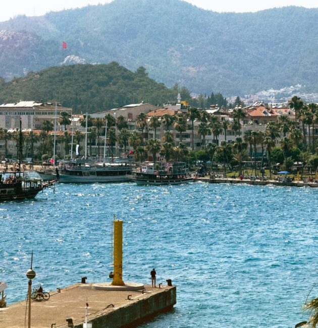 A body of water with boats in it