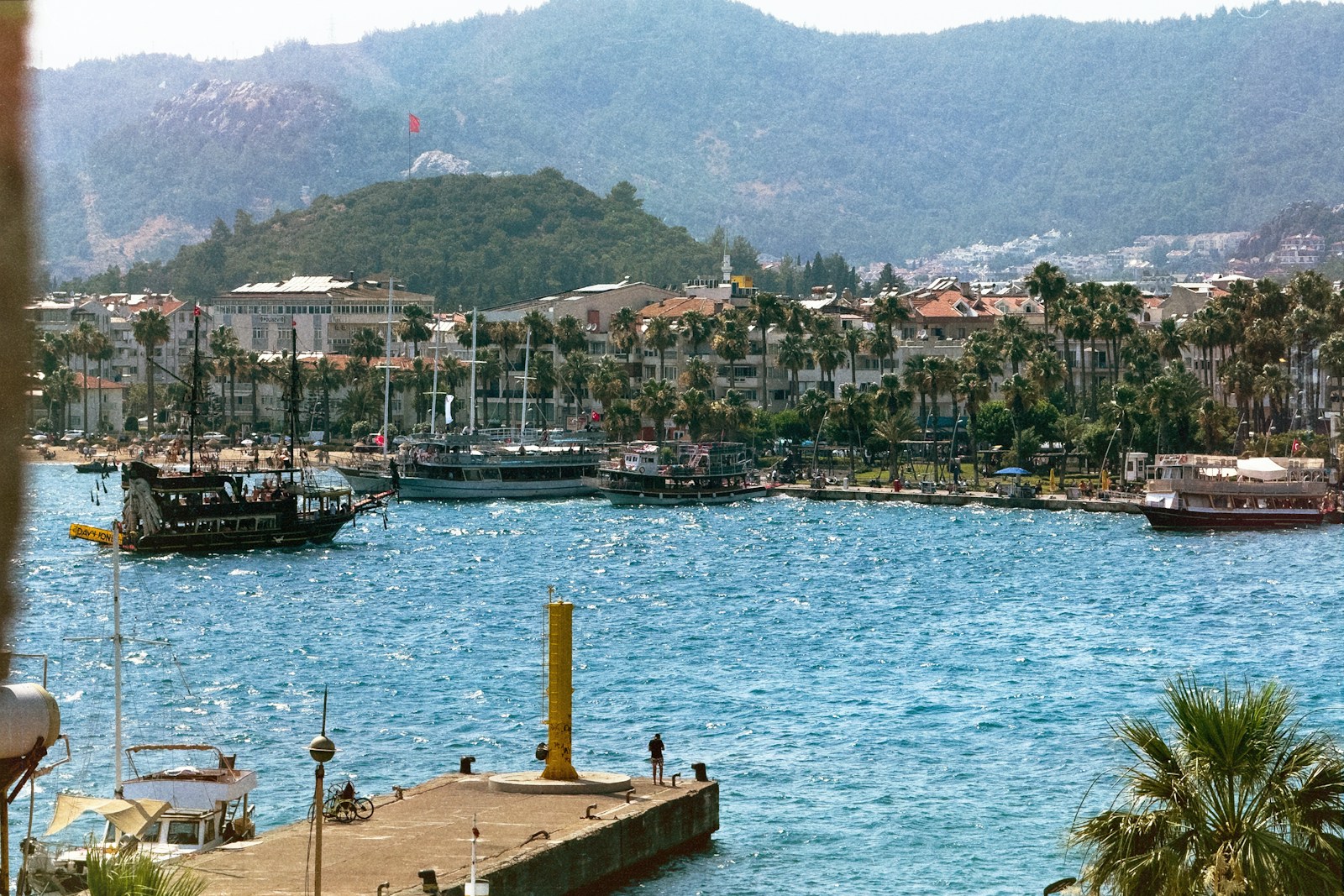 A body of water with boats in it